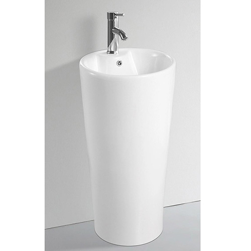 Chậu rửa mặt nghệ thuật chân đứng màu đỏ C3964R (Đặt hàng 10-20 ngày) - Image 5