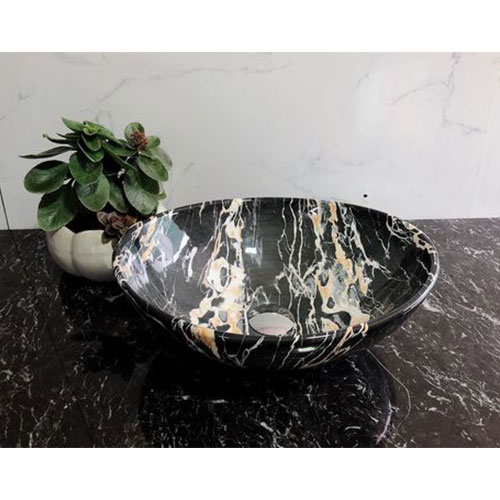Chậu sứ mỹ nghệ Eximstone 054-3 (58x38x15cm và 48x34x15cm) - Image 3