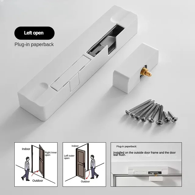 Chốt âm cửa Miken màu vàng, đen, crom, vàng hồng Miken MKCA-5010 - Image 3