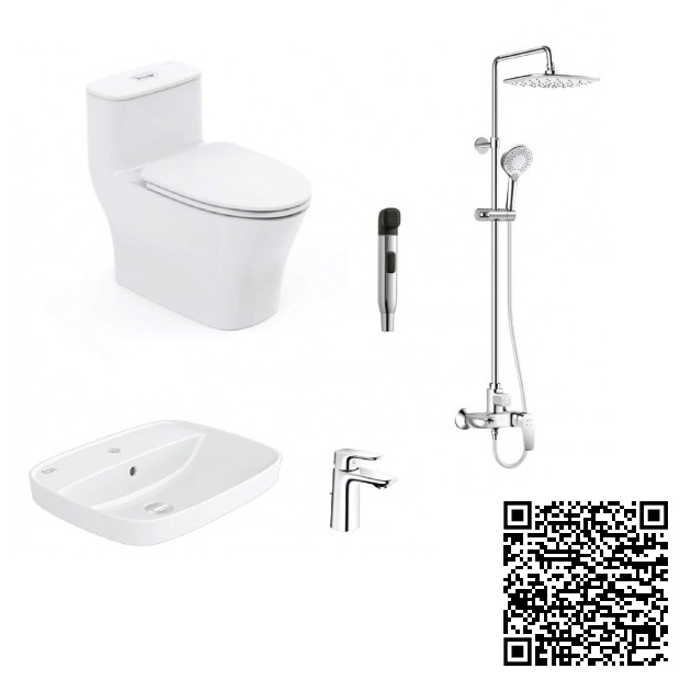 Combo Thiết bị vệ sinh American S1 WP1880-VF0420-WF1701-WFTS28B-WF1772
