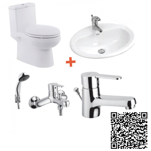 Combo Thiết bị vệ sinh American VF1858-VF0476-WF6501-WF6511