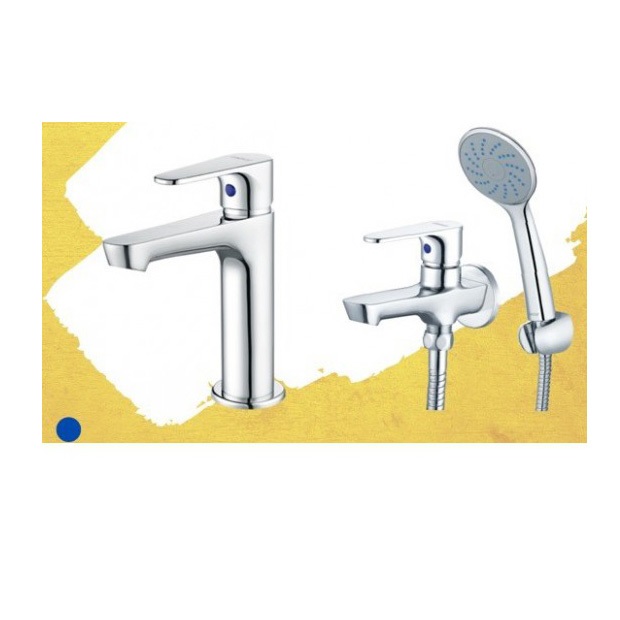 Combo Thiết bị vệ sinh Caesar B060CU-S063C Vòi Lavabo Và Sen tắm Lạnh