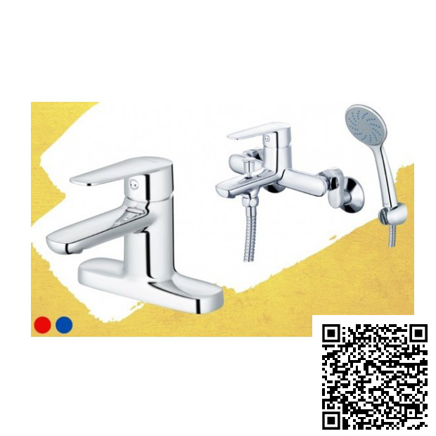 Combo Thiết bị vệ sinh Caesar B382CP-S383C Nóng Lạnh