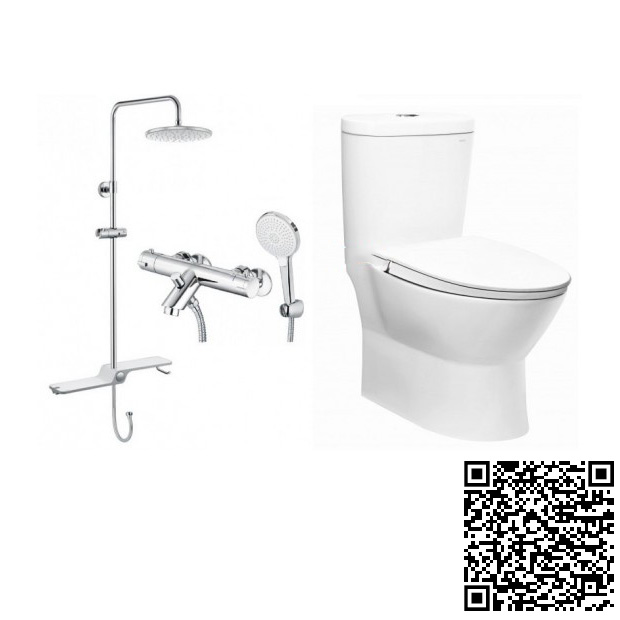 Combo Thiết bị vệ sinh Caesar B490CP-S493C Nóng Lạnh - Image 4