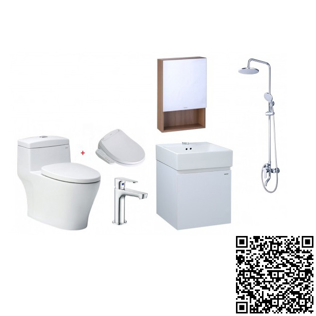 Combo Thiết bị vệ sinh Caesar Bộ Tủ Và Gương LF5261-EH05261AV-M951 - Image 3