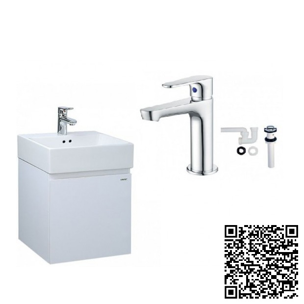 Combo Thiết bị vệ sinh Caesar Bộ Tủ Và Vòi Lạnh LF5261-EH05261AV-B060CU