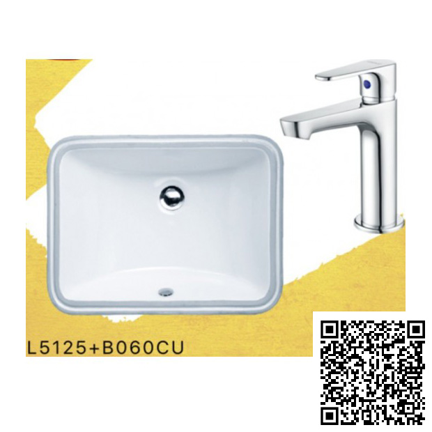 Combo Thiết bị vệ sinh Caesar Lavabo Và Vòi Lạnh L5125-B060CU