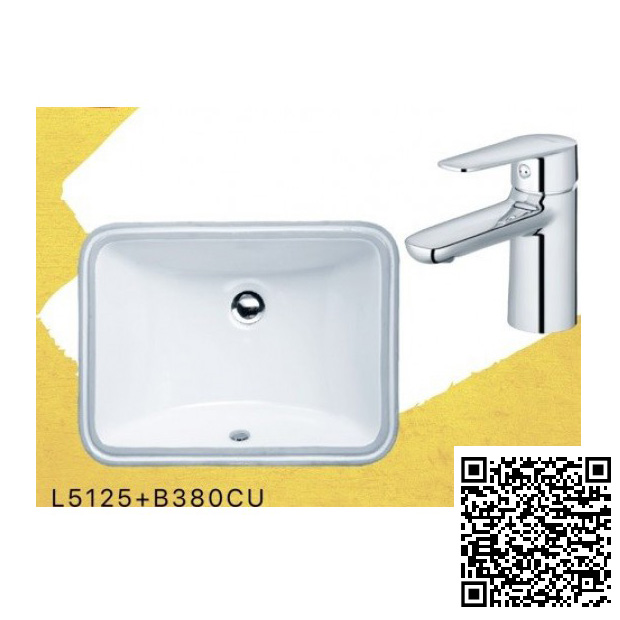 Combo Thiết bị vệ sinh Caesar Lavabo Và Vòi Lạnh L5125-B060CU - Image 3