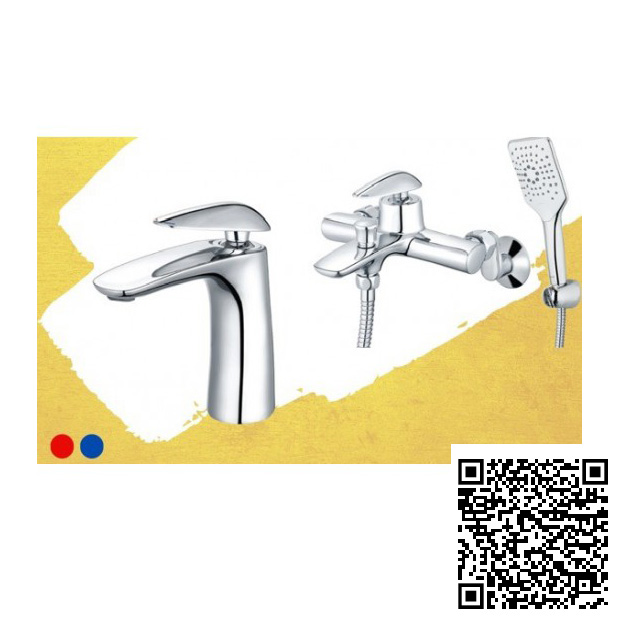 Combo Thiết bị vệ sinh Caesar Vòi Bếp Nóng Lạnh Và Vòi Lạnh Gắn Tường K325C-W027C - Image 5