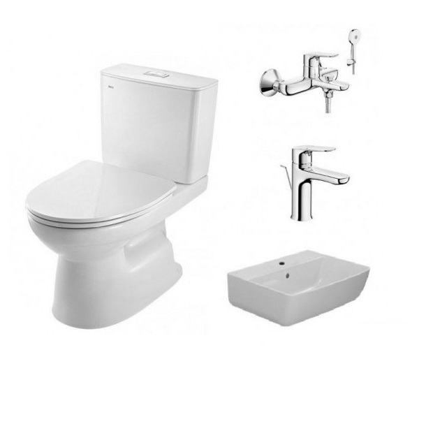 Combo Thiết bị vệ sinh Inax H4 AC-602VN-AL-345V-LFV-612S-BFV-615S-8C - Image 3
