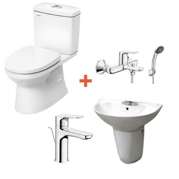 Combo Thiết bị vệ sinh Inax H6 LFV-1402S-BFV-3413T-8C - Image 5