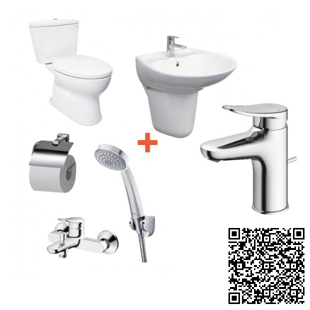 Combo Thiết bị vệ sinh TOTO CS320DRT3-LHT300CR-TLS04301V-TBS04302V-DGH104ZR-YH408RV-YT408S6RV - Image 5