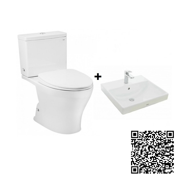 Combo Thiết bị vệ sinh TOTO CS325DRT3-LHT300CR-TLS03301V-TBS03302V-DGH104ZR - Image 3