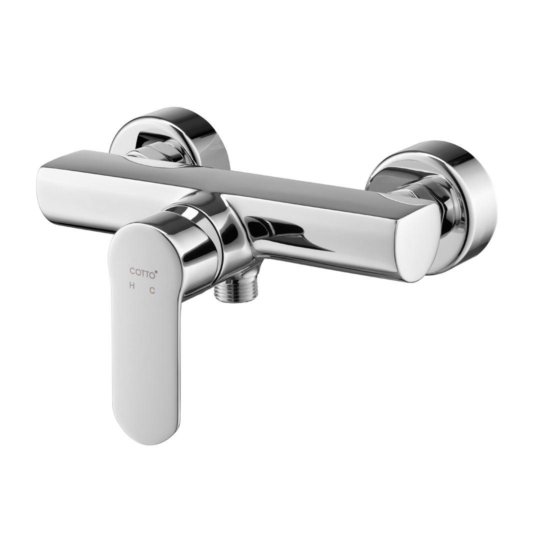 Củ sen tắm nhiệt độ gắn tường COTTO CT2062 Có vòi xả xô - Image 5