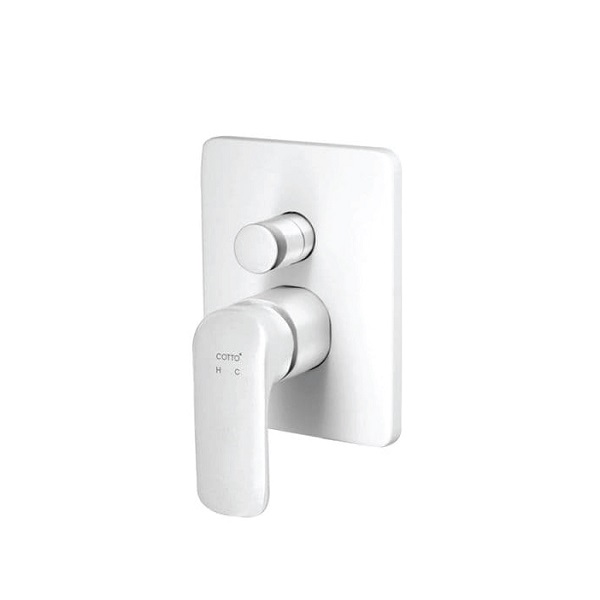 Củ sen tắm nóng lạnh âm tường màu trắng Cotto CT2145A#WH