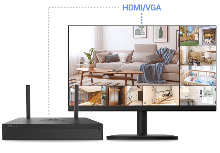 Đầu ghi hình EZVIZ X5S-4W (Wifi 4 kênh) - 2
