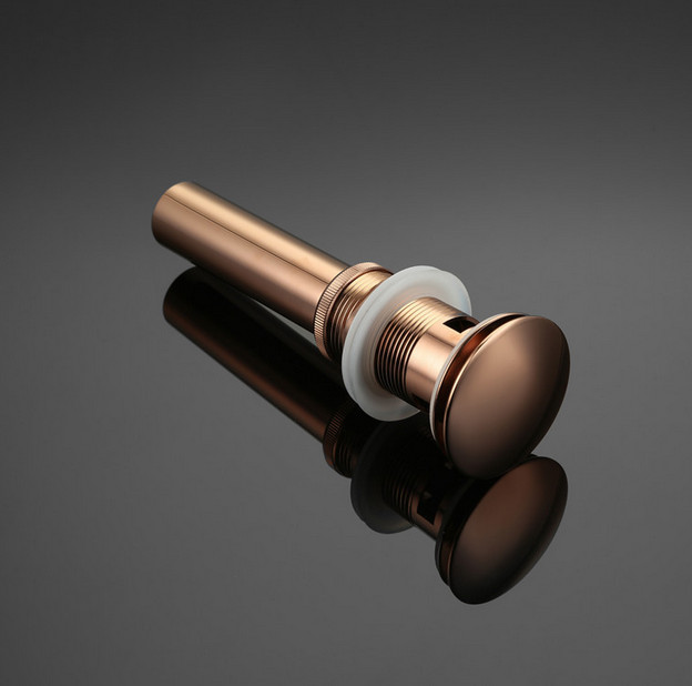 Đầu xi phông chậu rửa mặt màu vàng hồng Rose Gold Miken Al-POD04 (Có chống tràn hoặc không chống tràn)