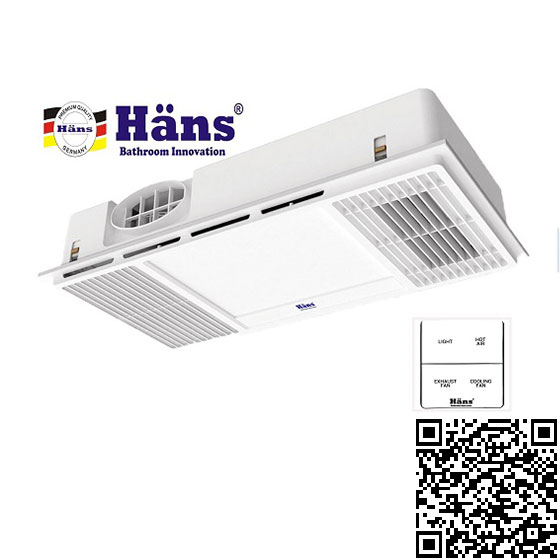 Đèn sưởi nhà tắm Hans H2B - Image 3