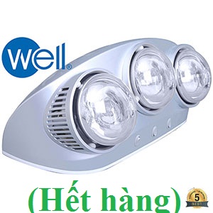 Đèn sưởi nhà tắm Well BS-2PW (có quạt sưởi) (Hết hàng) - Image 3