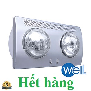 Đèn sưởi nhà tắm Well BS-2PW (có quạt sưởi) (Hết hàng) - Image 4