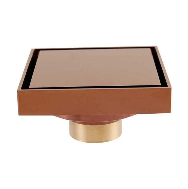 Ga thoát sàn mặt âm cắt đá màu vàng hồng Rose gold Miken MK-1200RG