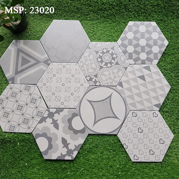 Gạch bông men lục giác 200x230 23020