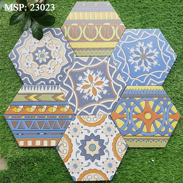 Gạch bông men vuông 200x200 20140 - Image 4