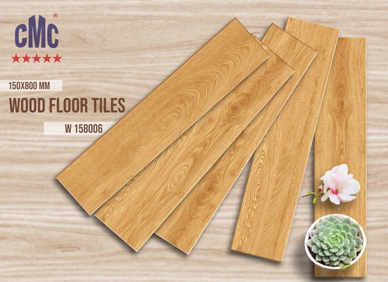 Gạch lát nền giả gỗ 15x80cm thanh cao cấp CMC W 158002 - Image 4