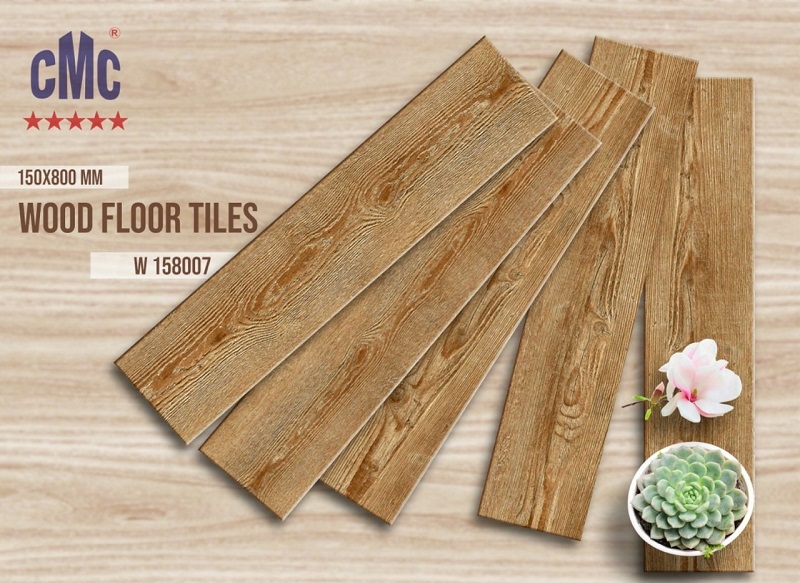 Gạch lát nền giả gỗ 15x80cm thanh cao cấp CMC W 158005 - Image 3