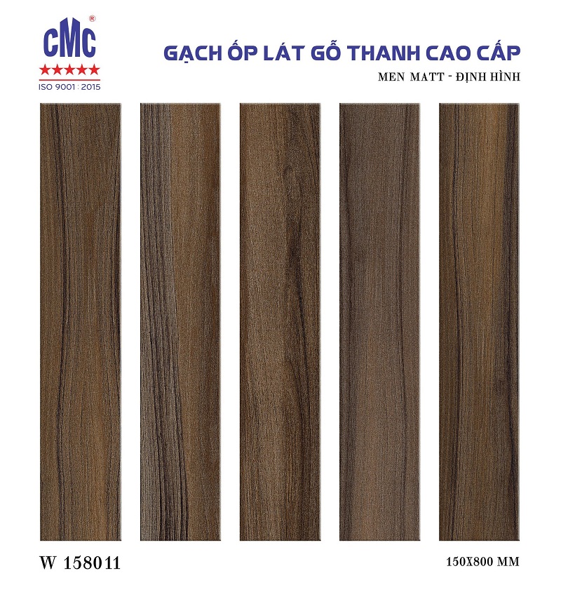 Gạch lát nền giả gỗ 15x80cm thanh cao cấp CMC W 158010 - Image 4