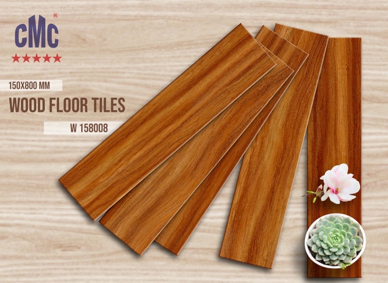 Gạch lát nền giả gỗ 15x80cm thanh cao cấp CMC W 158012 - Image 3