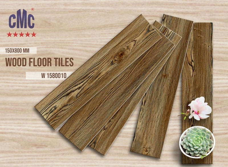 Gạch lát nền giả gỗ 15x80cm thanh cao cấp CMC W 158014 - Image 3