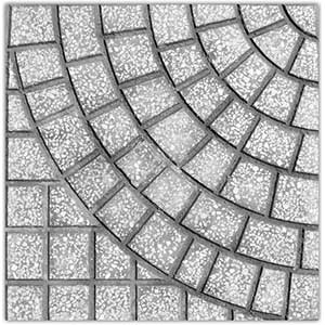 Gạch lát vỉa hè tự chèn block hình zic zac (ghi) - Image 4
