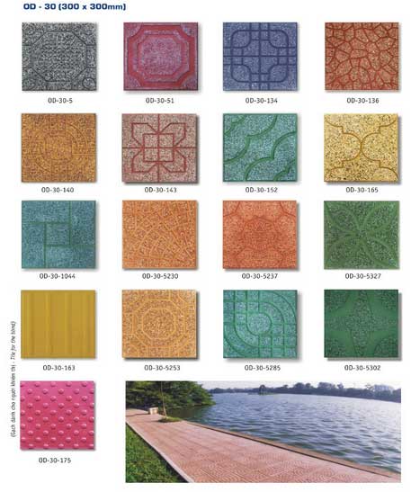 Gạch lát vỉa hè tự chèn block ziczac (đỏ) - Image 3