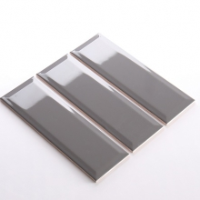 Gạch thẻ ốp tường màu xám đậm bóng vát 100x300 M1303X