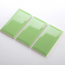 Gạch thẻ ốp tường màu xanh lá bóng vát 100x200 M1206X