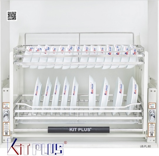 Giá bát đĩa cố định 2 tầng chữ V KIT PLUS DK12 60 - Image 4