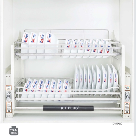 Giá bát đĩa nâng hạ Mix đặc biệt KIT PLUS DMIX80