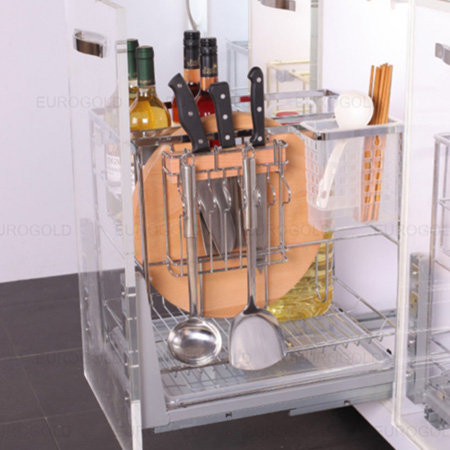 Giá đựng dao thớt inox bóng nan dẹt Eurogold ES61240 - Image 3