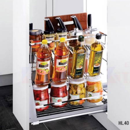 Giá liên hoàn inox nan tròn Eurokit GK.016B-R (Mở phải) - Image 3