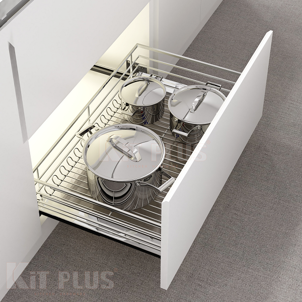 Giá xoong nồi bát đĩa đa năng Inox nan dẹt KIT PLUS BM VIP60 - Image 3