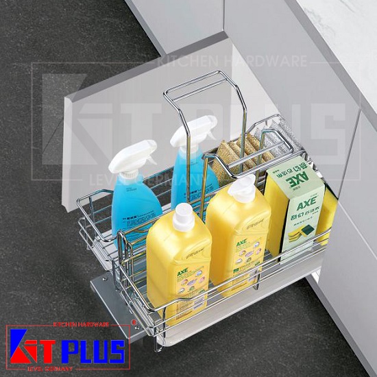 Giá xoong nồi bát đĩa đa năng Inox nan dẹt KIT PLUS DM90S - Image 3