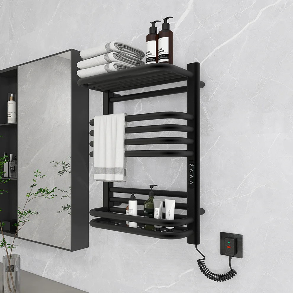 Giàn sấy khăn tắm, khăn mặt, sấy quần áo màu đen Miken G900B