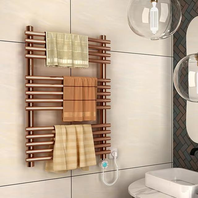 Giàn sấy khăn tắm, khăn mặt, sấy quần áo màu màu vàng hồng Rose Gold Miken UB800500-D3OR (Đặt hàng)