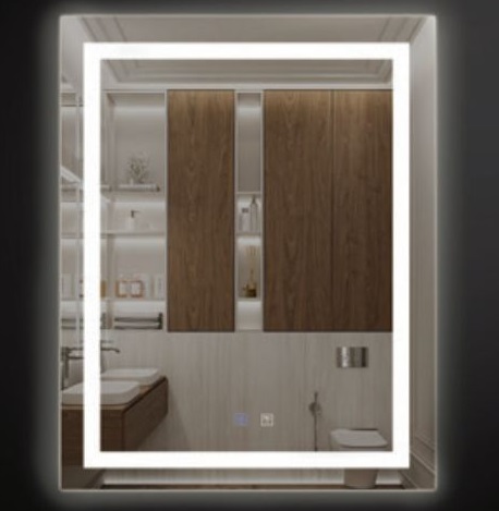 Gương đèn led cảm ứng đứng kẻ viền Bancoot LKM5095 (500x950mm) - Image 6