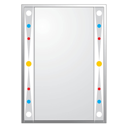 Gương đèn led cảm ứng kẻ viền Bancoot LKM101 (Đ/N - 600x800mm) - Image 5