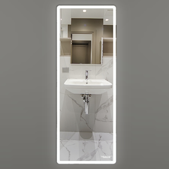 Gương nhà tắm đèn Led cảm ứng hình chữ nhật đứng GLS Q35R35 (500x700mm) - Ánh sáng trong - Image 3