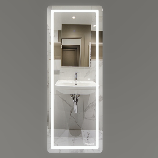 Gương nhà tắm đèn Led cảm ứng hình chữ nhật ngang GLS Q35R67 (800x600mm) - Ánh sáng trong - Image 3