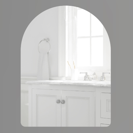 Gương nhà tắm hình chữ nhật đứng GLS S00R30 (500x700mm) - Image 3