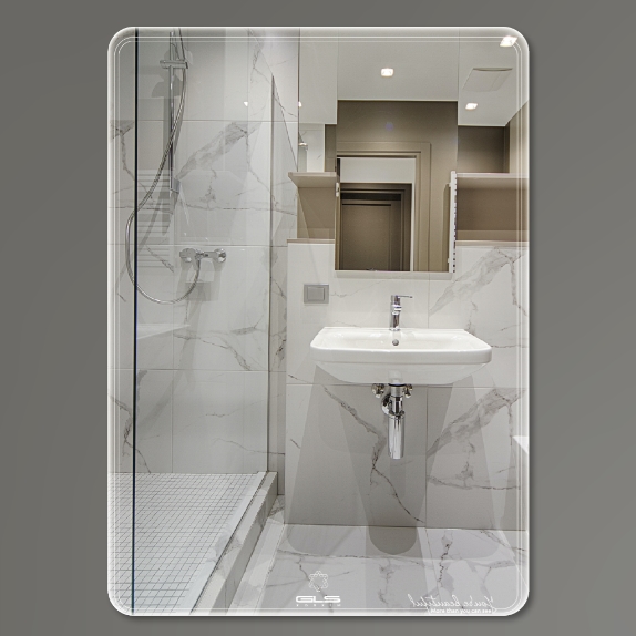 Gương nhà tắm hình chữ nhật ngang GLS S00R60 (800x600mm) - Image 5